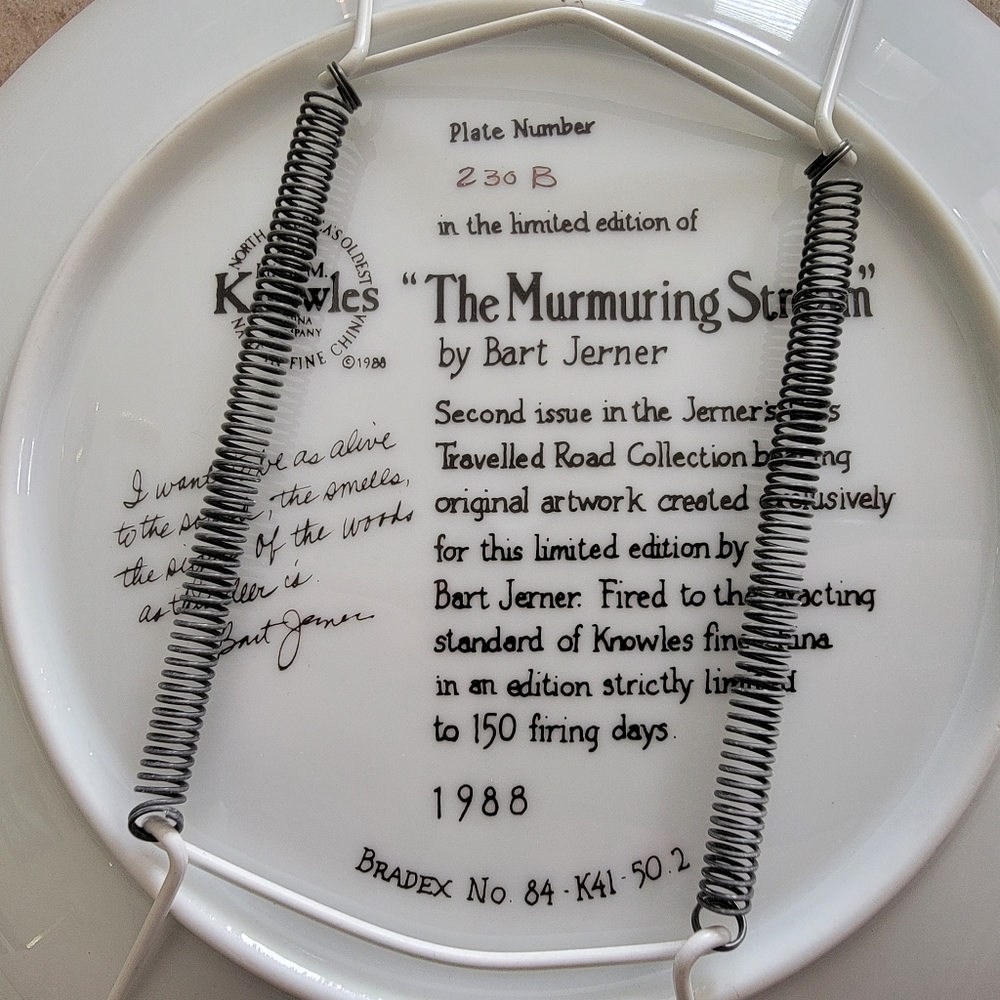 Plate The Murmuring Stream. - Picture 2 of 2